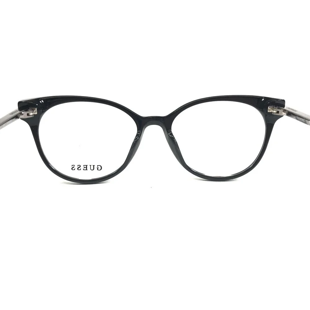 Guess Eyeglasses Frames GU2799-S 001 Black Gray Round Cat Eye Full Rim 52-16-140
